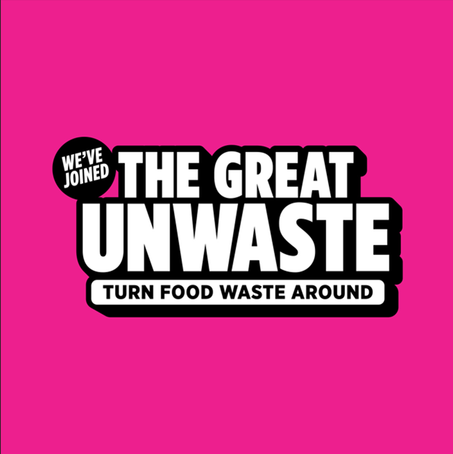 The Great Unwaste logo displayed prominently on a vibrant pink background